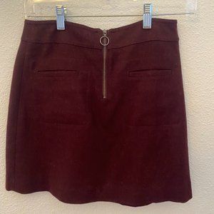 Madewell maroon/burgundy skirt - size 00